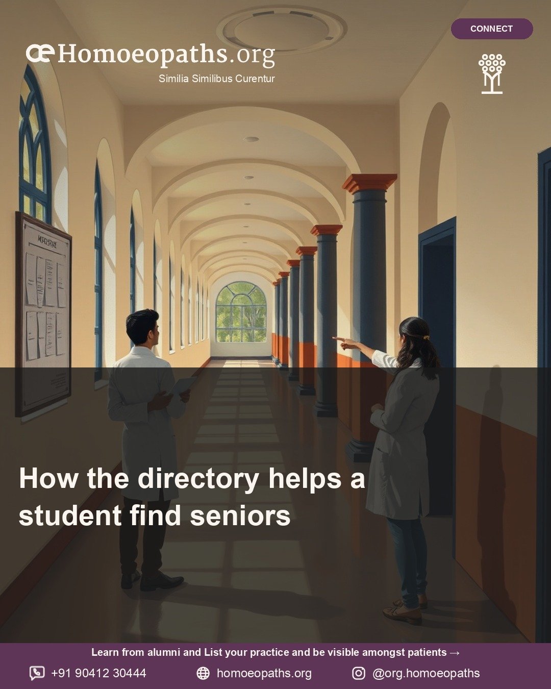 How the directory helps a student find seniors | Homoeopaths.org
