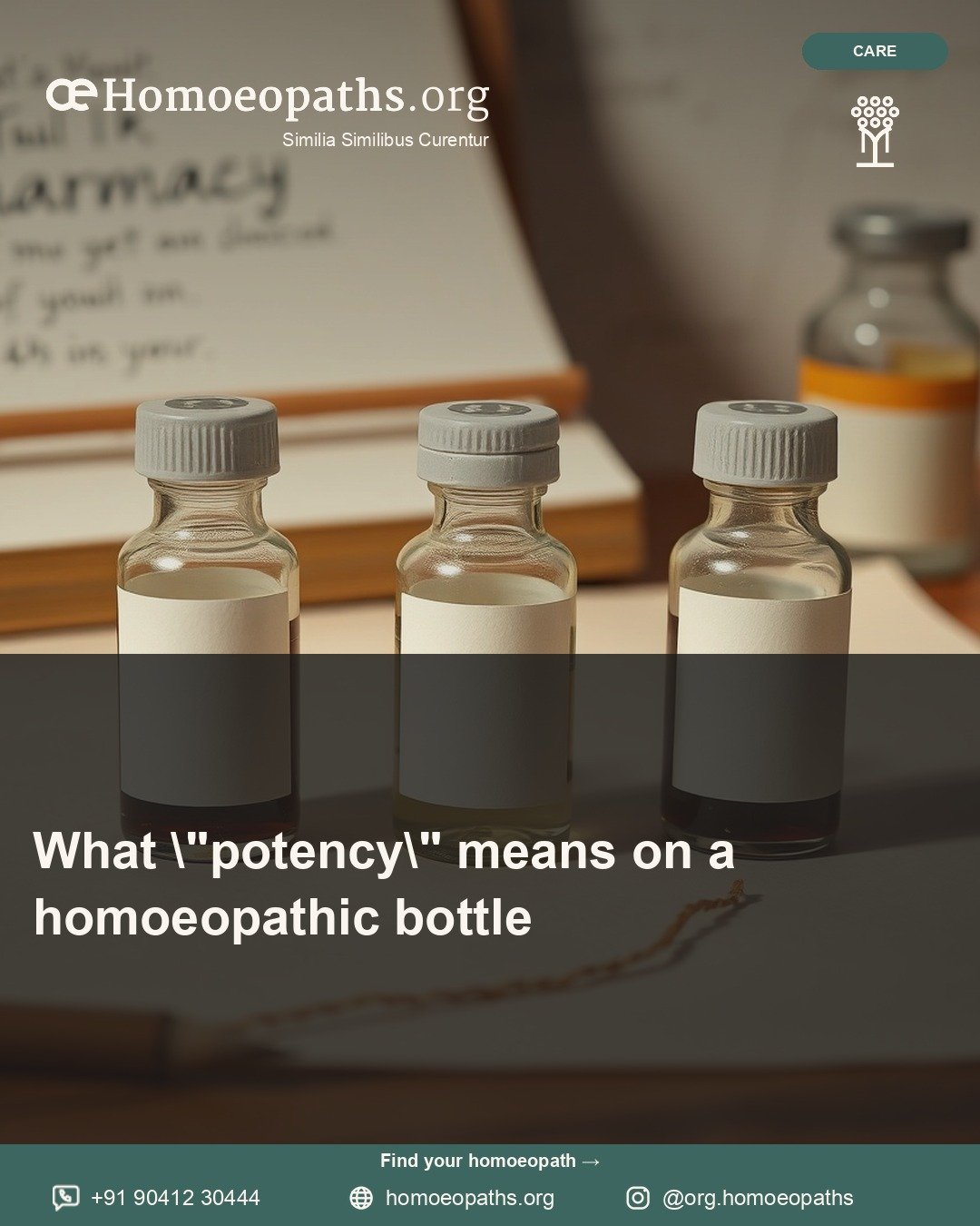 What "potency" means on a homoeopathic bottle | Homoeopaths.org